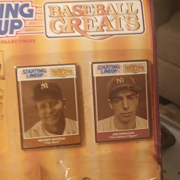 Brand New in Package Starting Lineups Mantle & DiMaggio Figures - Picture 2 of 2